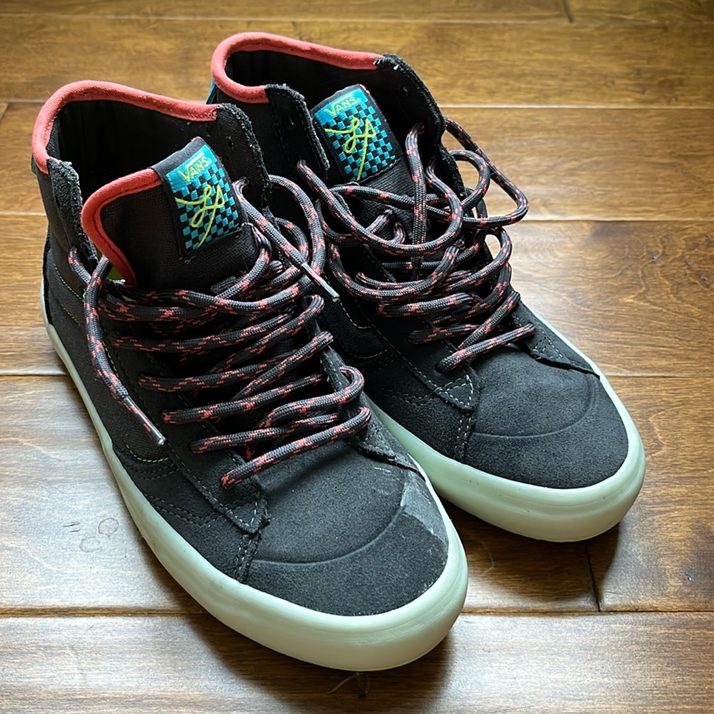 Vans The Lizzie Sk8 high tops translucent gray size 8.5 women 7 men